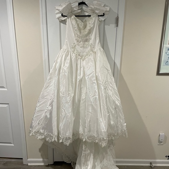 VINTAGE 1988 Eve of Milday Wedding Dress - Picture 1 of 10